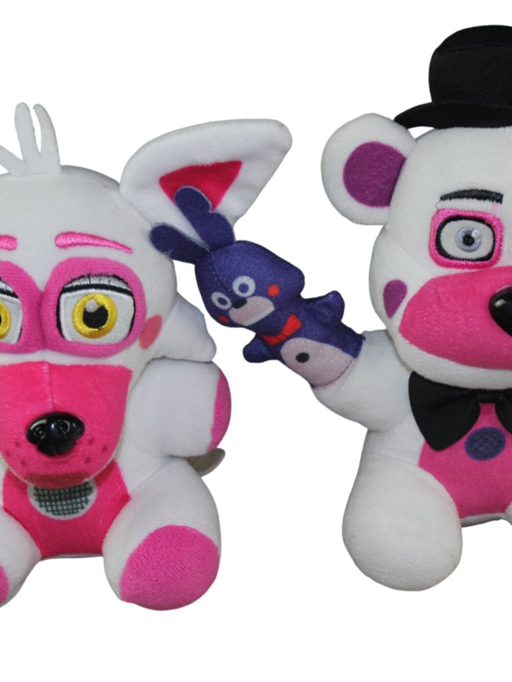 Five Nights at Freddys Funtime Freddy Foxy Plush Set Sister Location Toys White